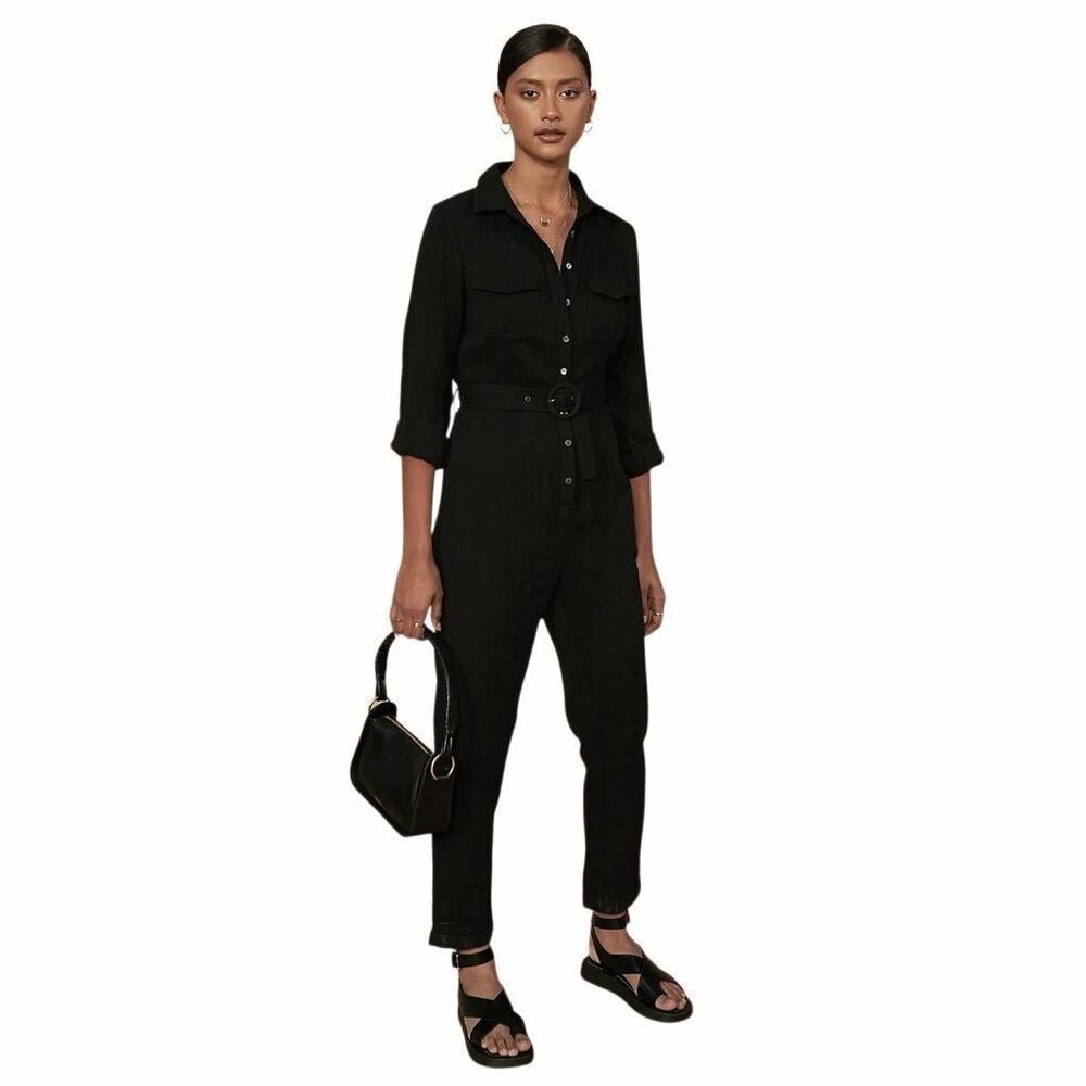 Anthropologie SANCIA Jumpsuit‎ KARITAS BOILERSUIT Black size Medium